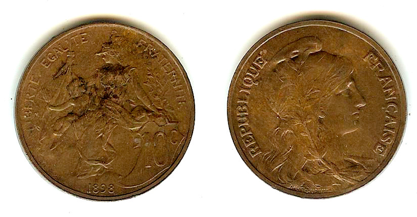 10 Centimes Dupuis 1898 gEF
